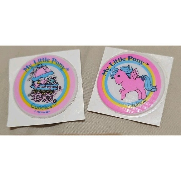 My Little Pony Other - My Little Pony MLP G1 Puffy Sticker Cuddles & Firefly Vintage 1985